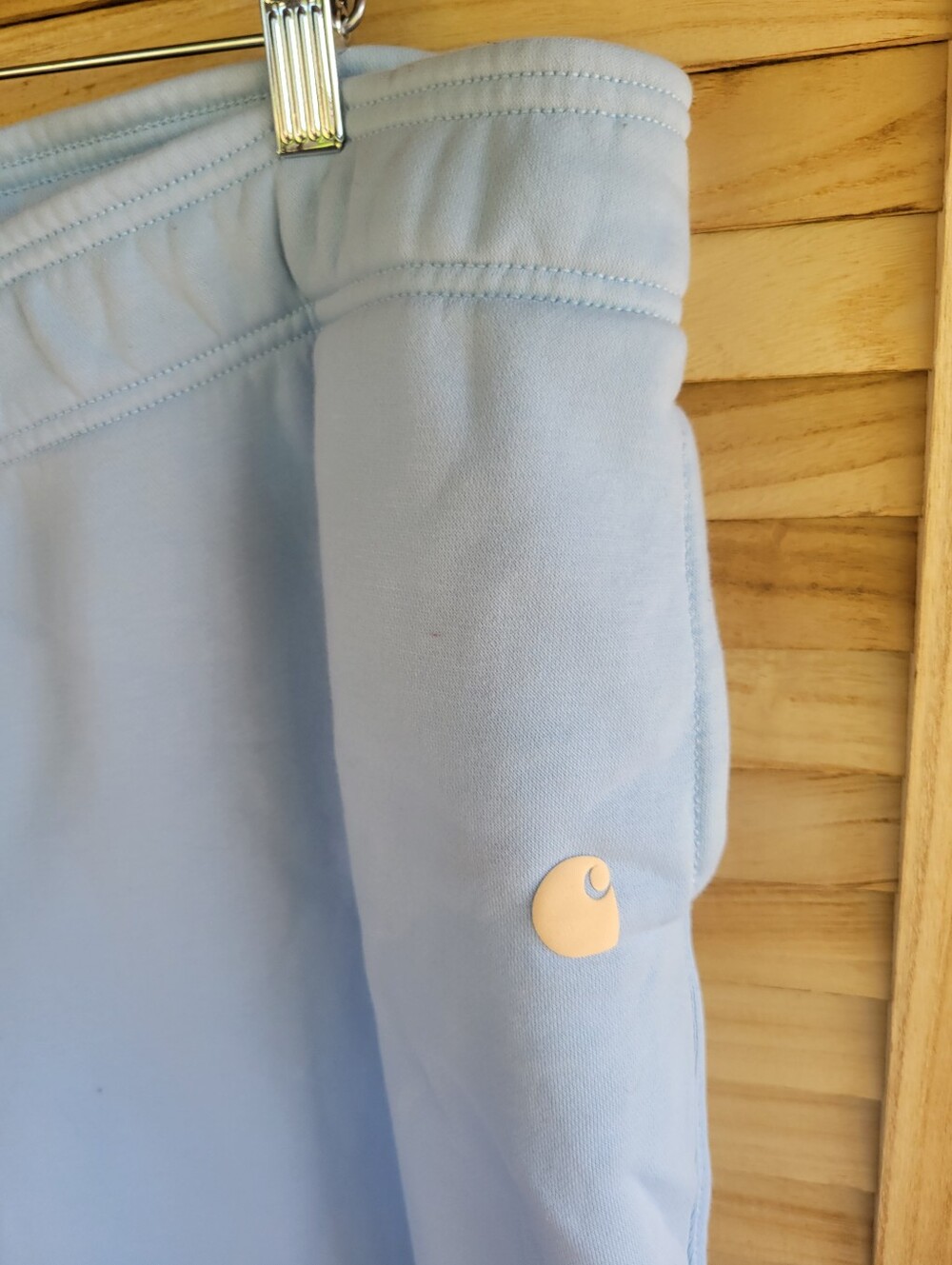 Carhartt Relaxed Fit XXL Jogger Pants Sweatpants Women's Light Blue Stretch Wais - Picture 2 of 8